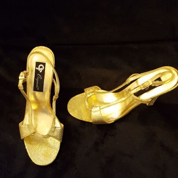 Gold glitter heels   - Picture 2 of 5